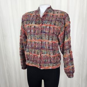 Vintage Jaeger Boucle Tweed Wool Jacket Polished Casual Parisian 10